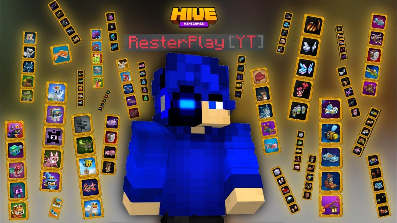 💎ВСЯ КОСМЕТИКА ХАЙВА! Обзор YT аккаунта 💎(Minecraft Bedrock TheHive)