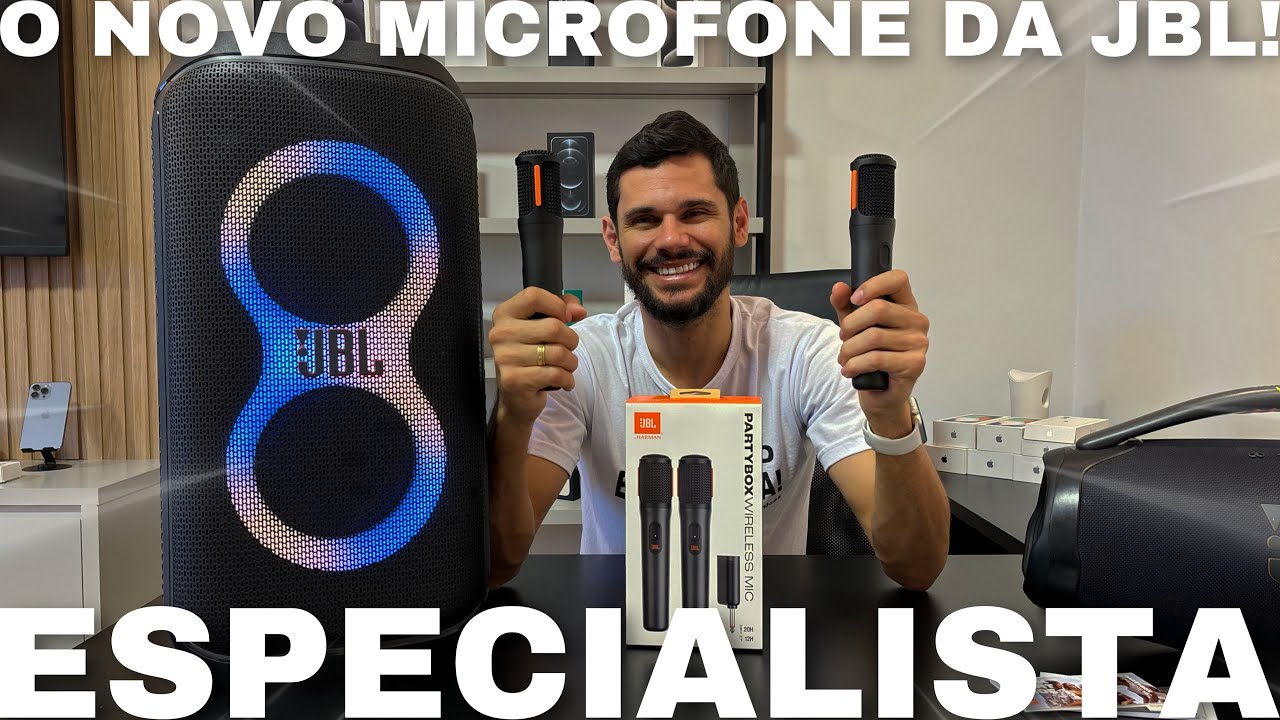 JBL PARTYBOX WIRELESS MIC: O NOVO MICROFONE DA JBL!!! Trouxe incríveis novidades! 🔊🎤🤯👍✨