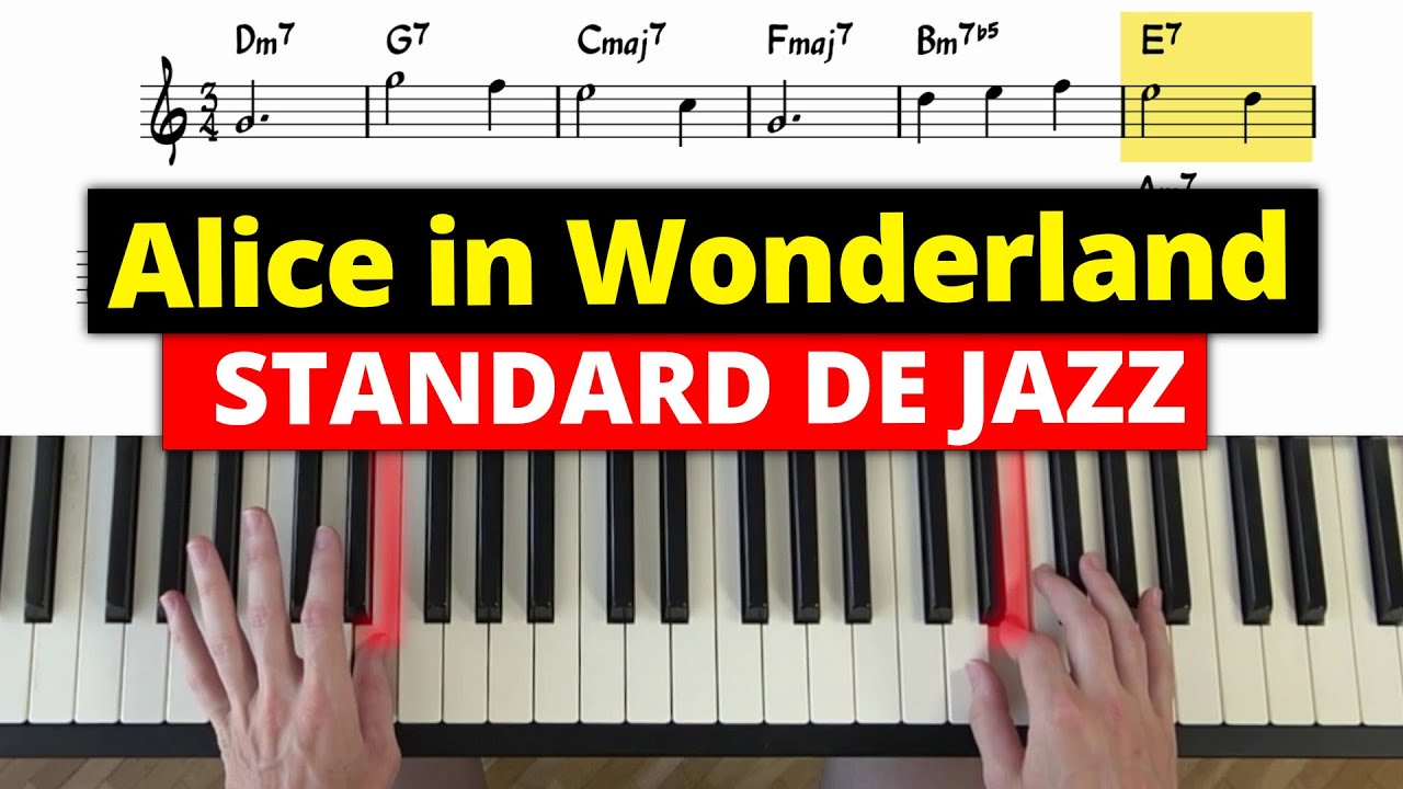 Tuto Alice in Wonderland : version débutant et version avec accords jazz