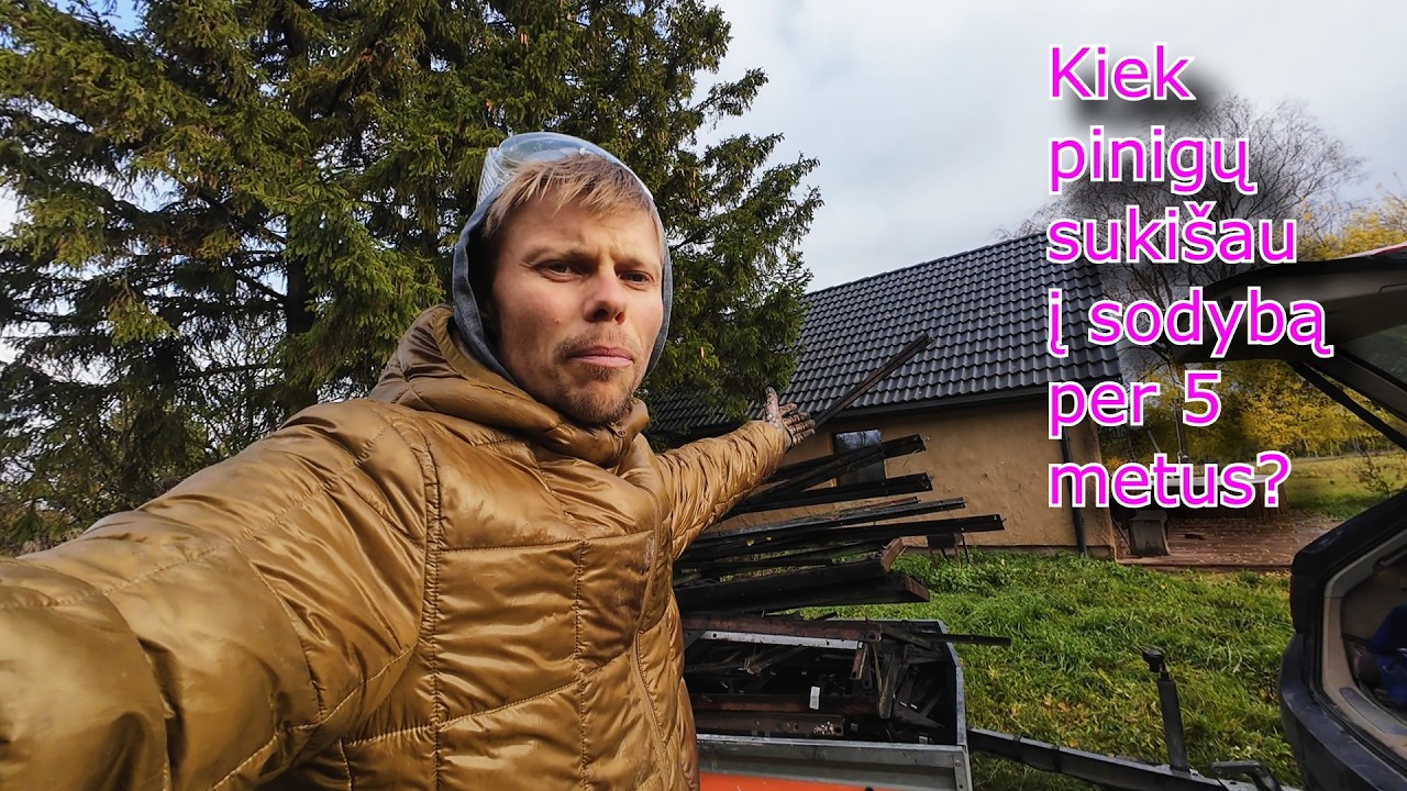 Spalio 28 1/ Kiek kainavo kaimas ir kiek išleidom remontui/Dar daugiau metalo kaime/  Kalėdų eglė/