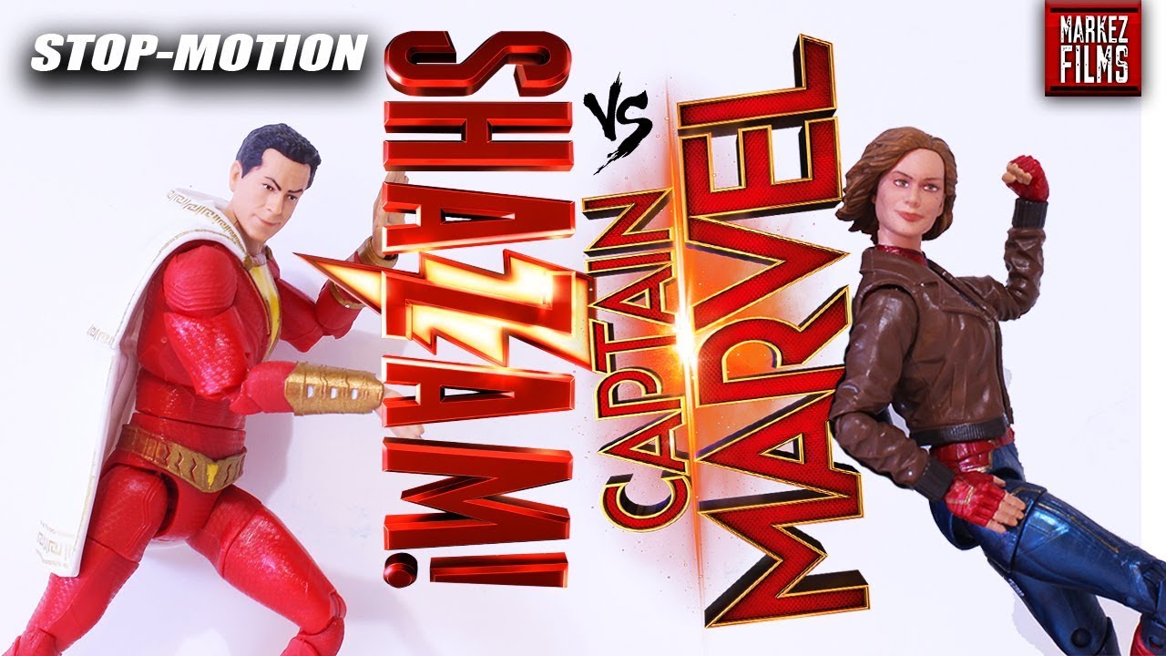 Captain Marvel VS Shazam STOP-MOTION Animation