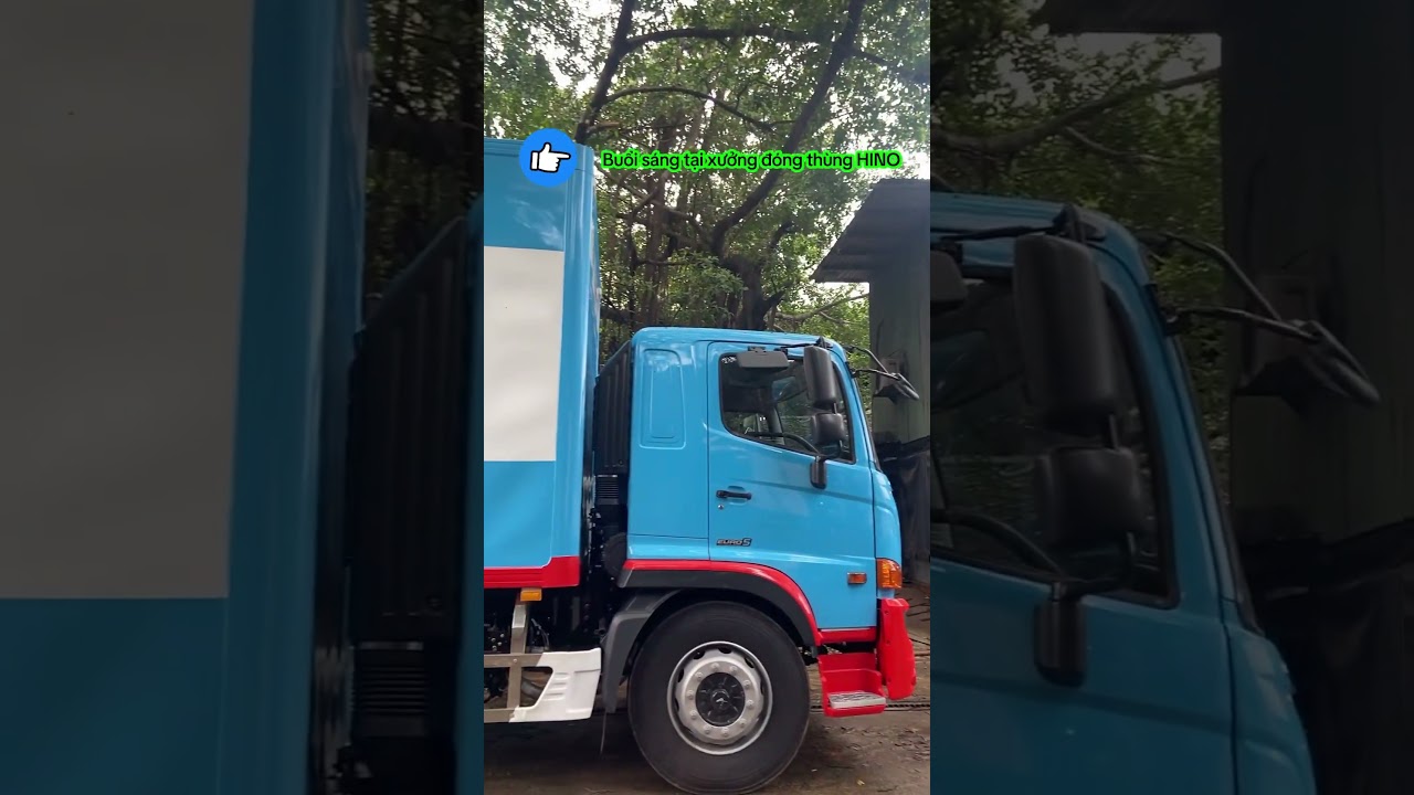 Buổi s&aacute;ng tại xưởng đ&oacute;ng th&ugrave;ng Hino #xetaihino #xetaihino500 #hino3t5