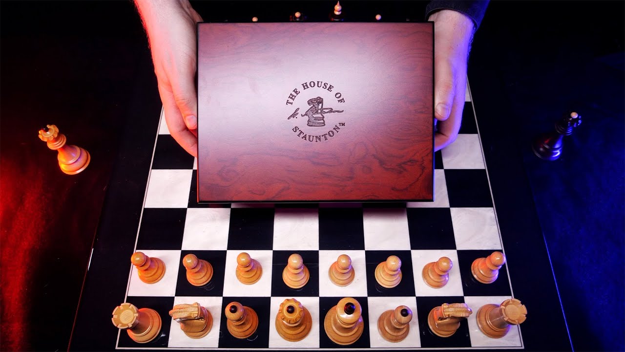 ASMR UNBOXING: LUXURY Chess Board (+ game analysis)