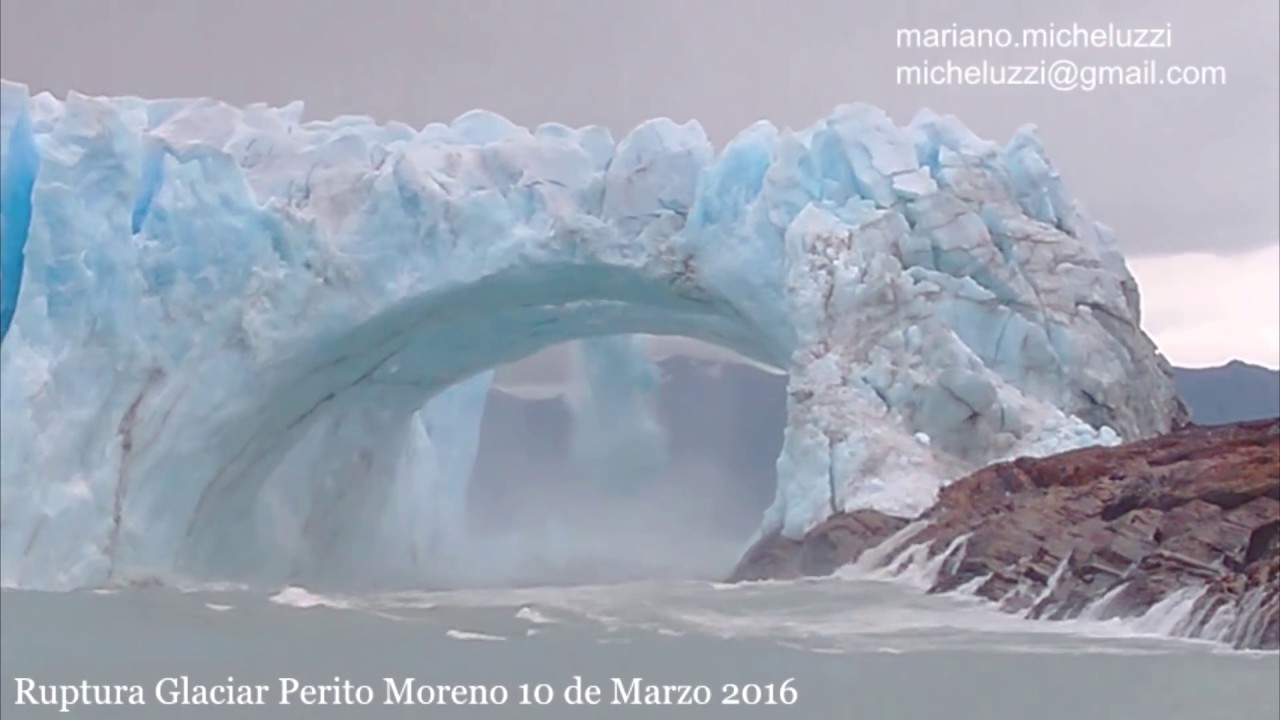 Ruptura Glaciar Perito Moreno 2016 desde el Brazo Rico. Cara sur.