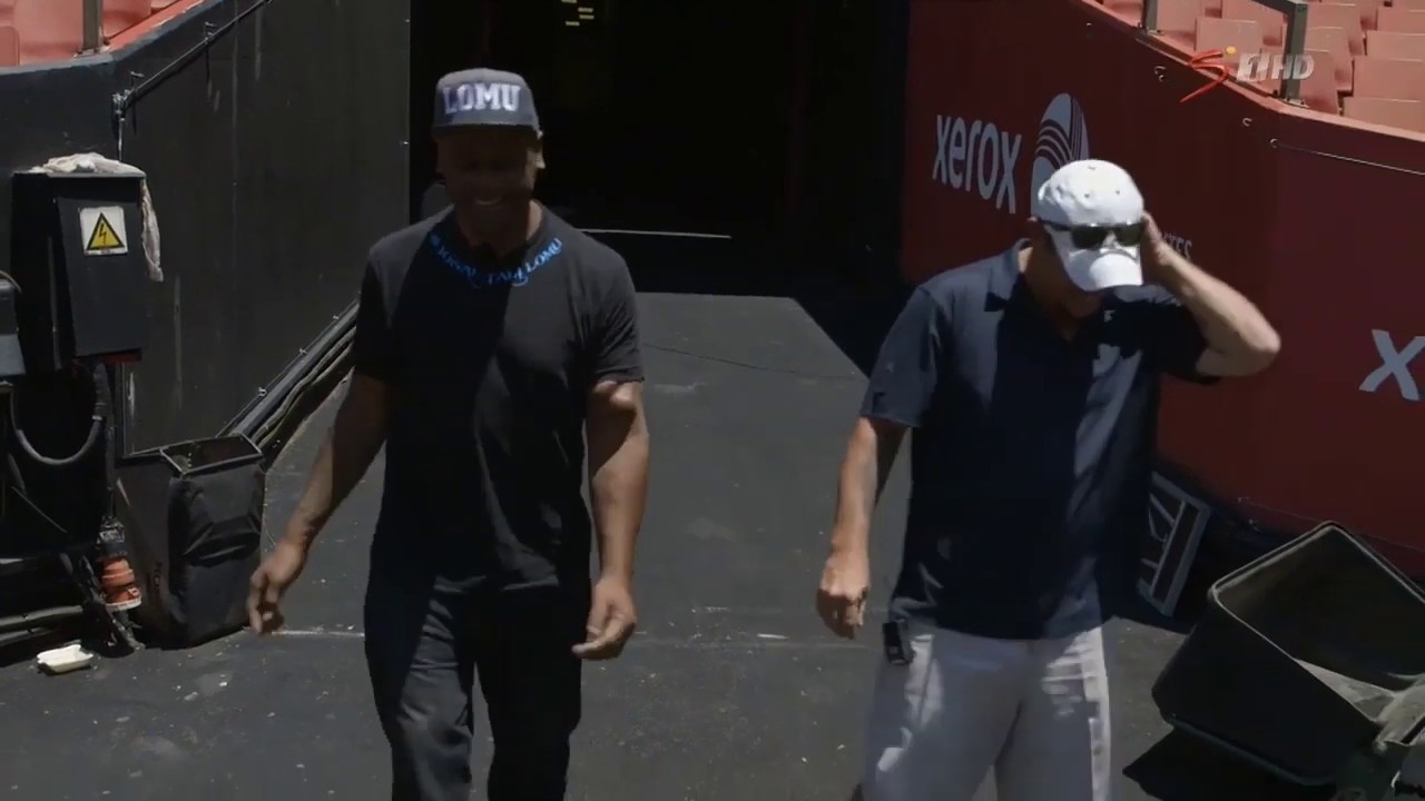 Jonah Lomu and James Small meet up (2015)