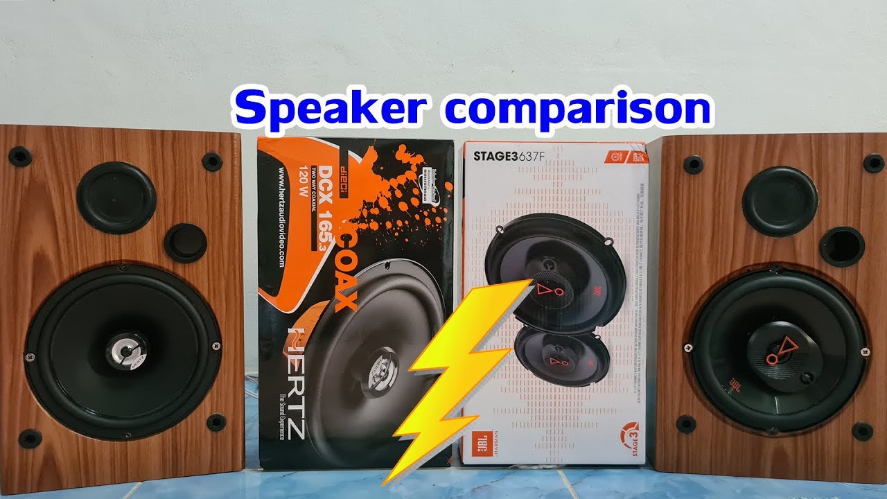 Speaker review : รีวิว Speaker comparison Hertz DCX165.3 vs JBL Stage3 637F