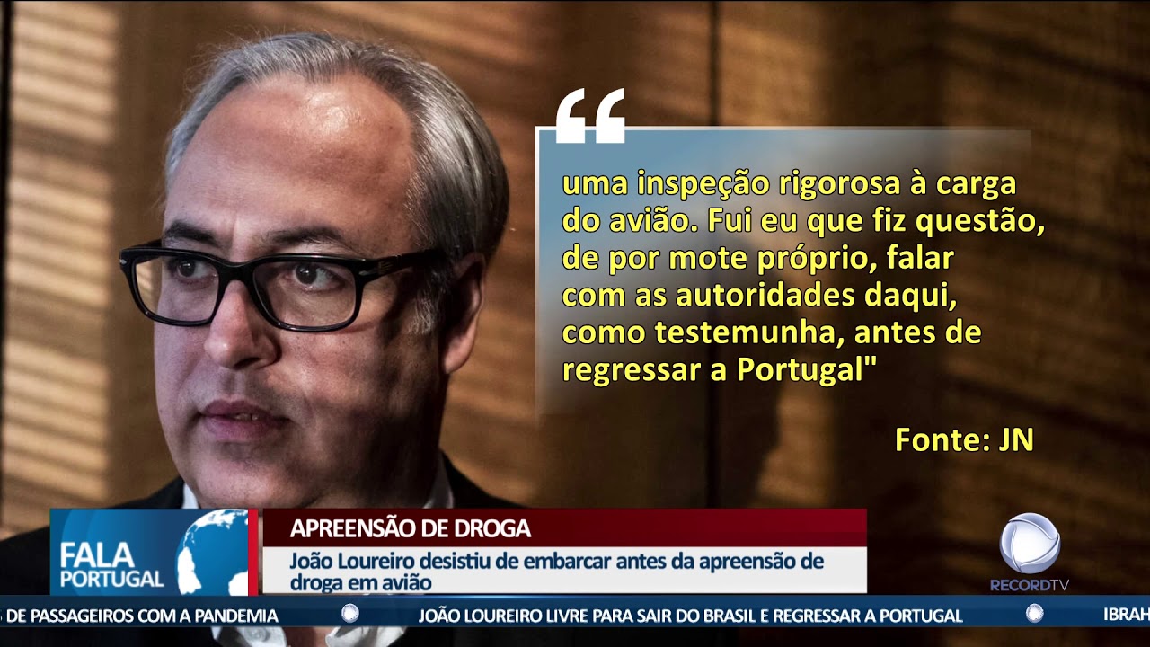 João Loureiro em Avião com 500 Quilos de Cocaína