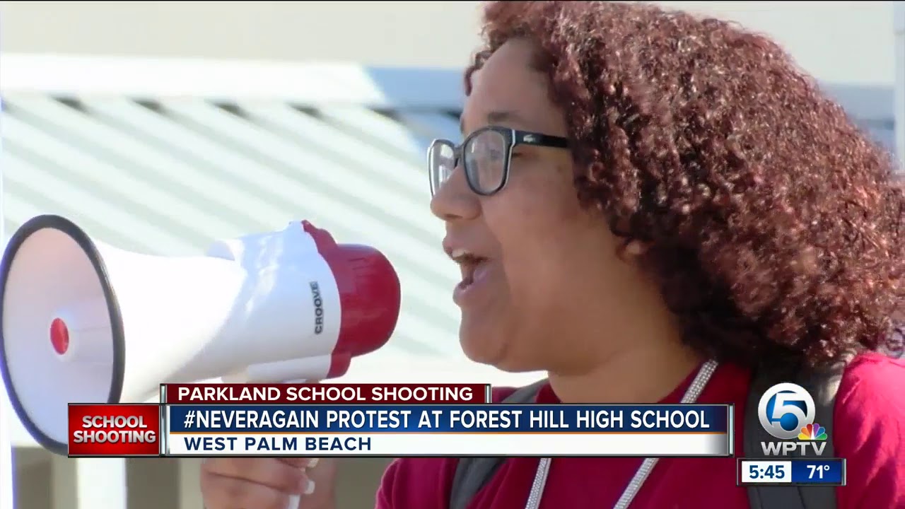 Protest at Forest Hill school