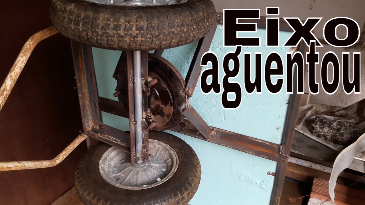 Detalhes do carrinho plataforma caseiro para 500 kg!