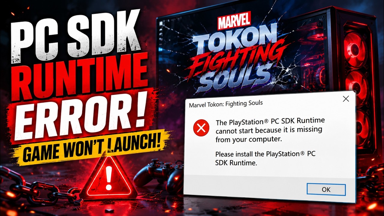 Fix PlayStation PC SDK Runtime Missing Error in Marvel Tokon Fighting Souls | PC Launch Fix (2026)