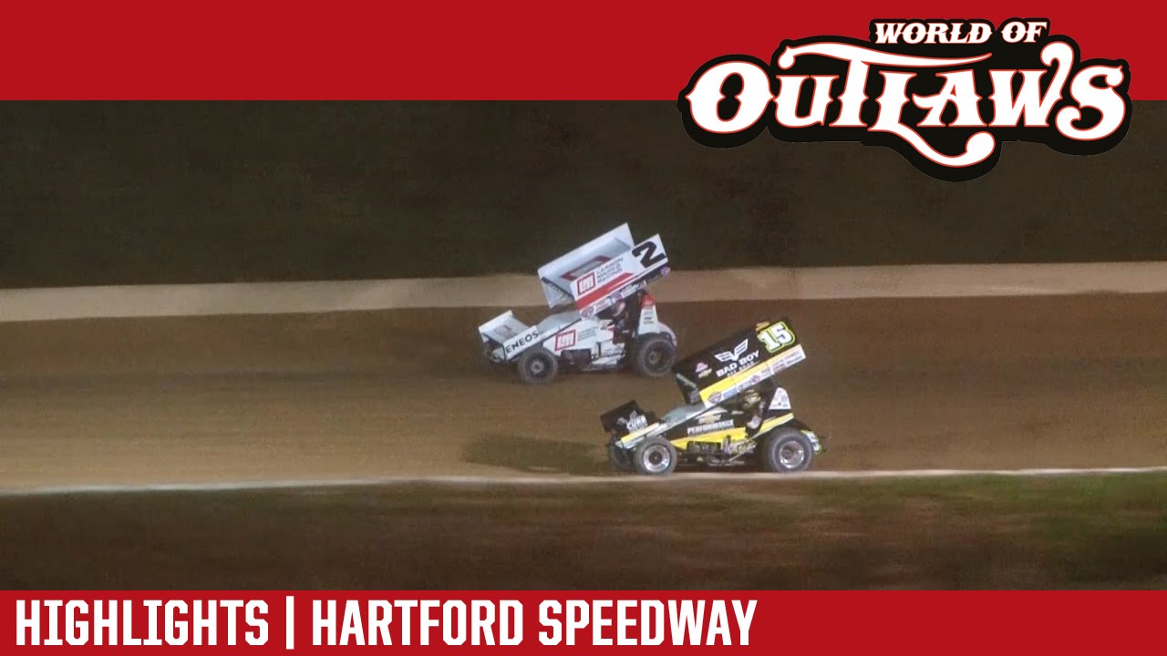World of Outlaws Craftsman Sprint Cars Hartford Speedway September 21st, 2016 | HIGHLIGHTS