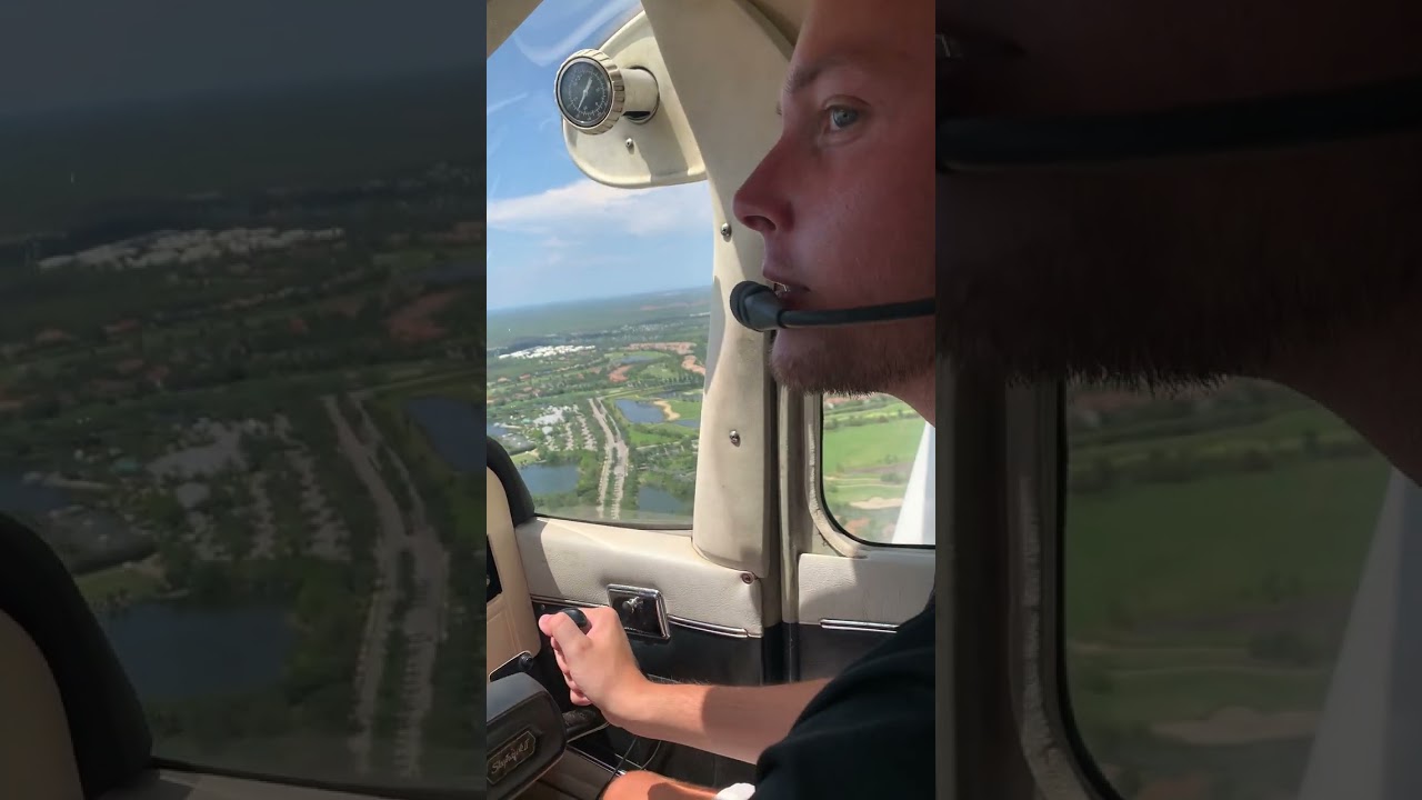 MARCO ISLAND KMKY Flying around the Pattern 90 degree crosswind. Right to Left.