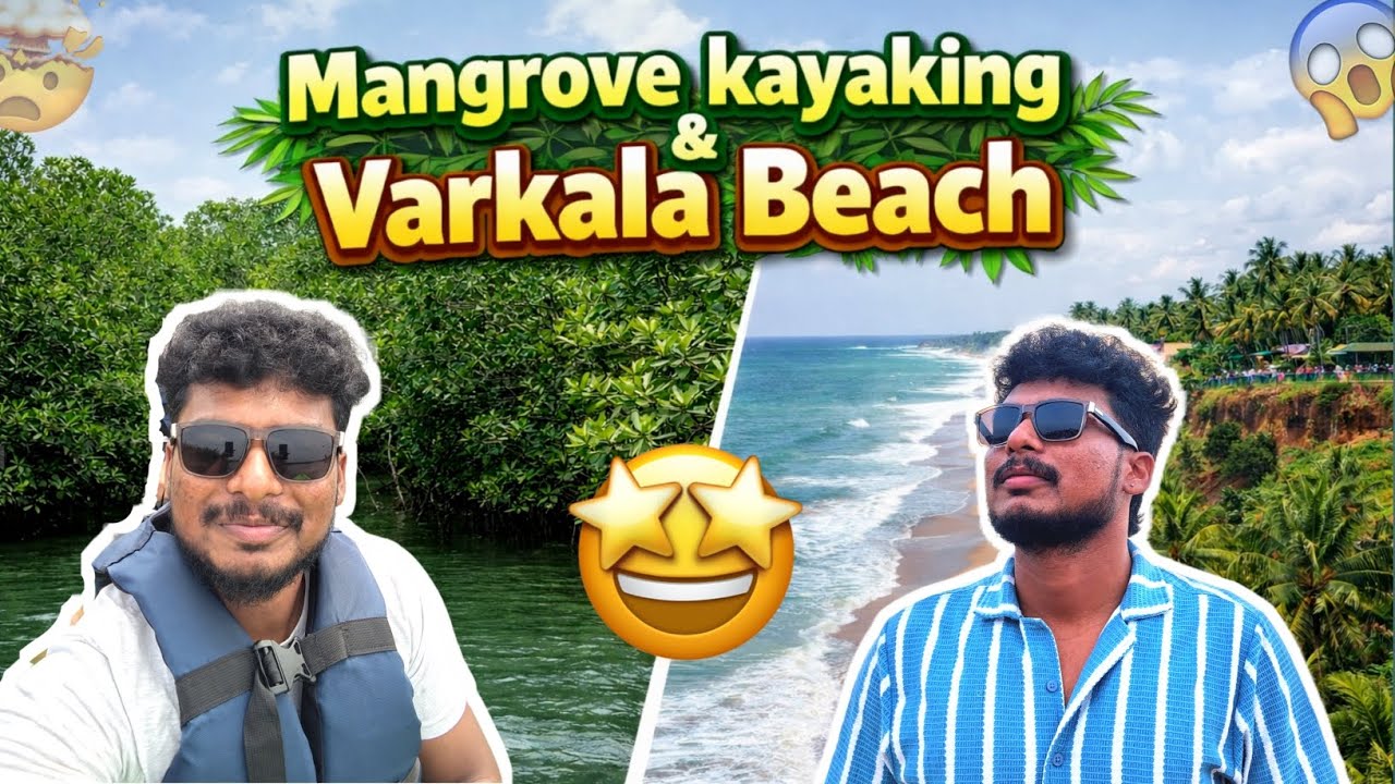 Kayaking, New year celebration at varkala beach🕺|Sree Janardhana Swamy Temple,Aazhimala Shiva Temple
