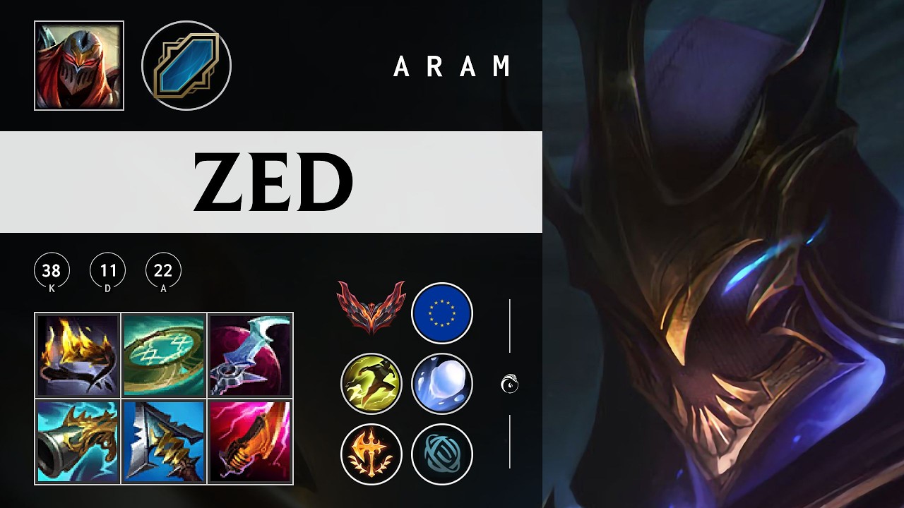 Zed ARAM - EUW Grandmaster Patch 26.04