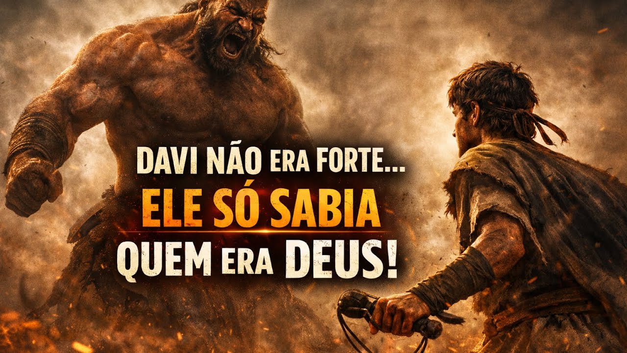 O SEGREDO QUE FEZ DAVI DERROTAR GOLIAS (NÃO FOI A PEDRA) | Minuto Bíblico 🙏🏻