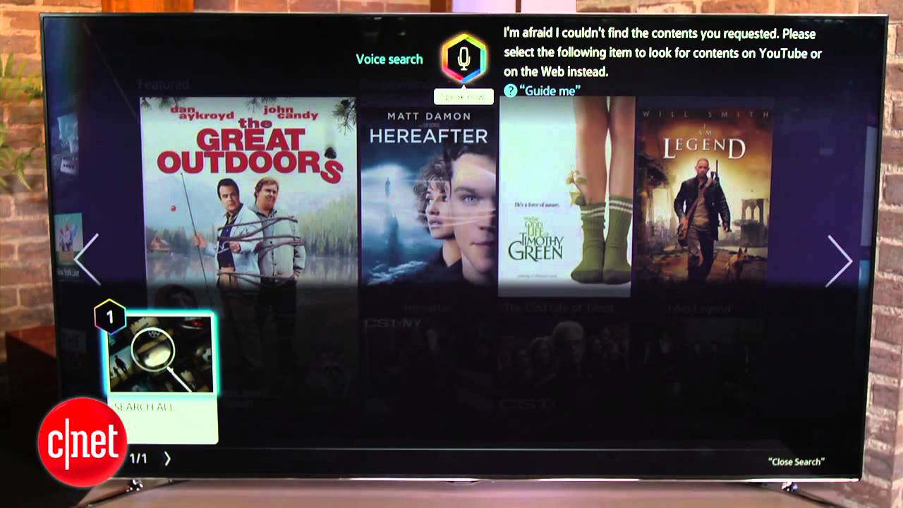 Futuristic Samsung F8000 LED TV gives great picture too