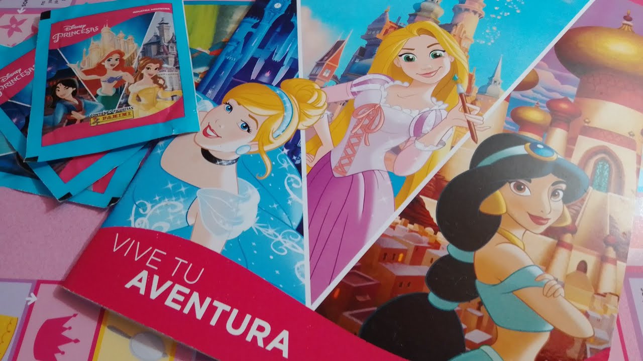 Disney Princesas. Álbum de Figuritas de Panini. (19/11/21). Abrimos 3 paquetes!