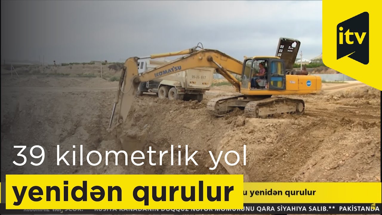 Hacıqabul rayonunda səkkiz kəndin 39 kilometrlik yolu yenidən qurulur