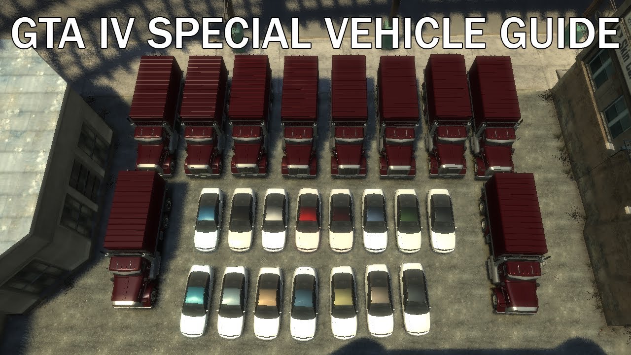 GTA IV Special Vehicle Guide: Lustered/EC DF8-90 (4 of 4) and Lustered/EC Dark Red Flatbed