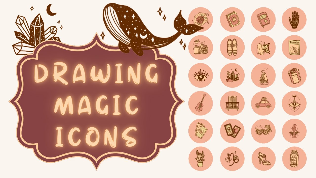 Draw INSTAGRAM HIGHLIGHT COVERS| PROCREATE TUTORIAL | Selling highlight icons on Etsy