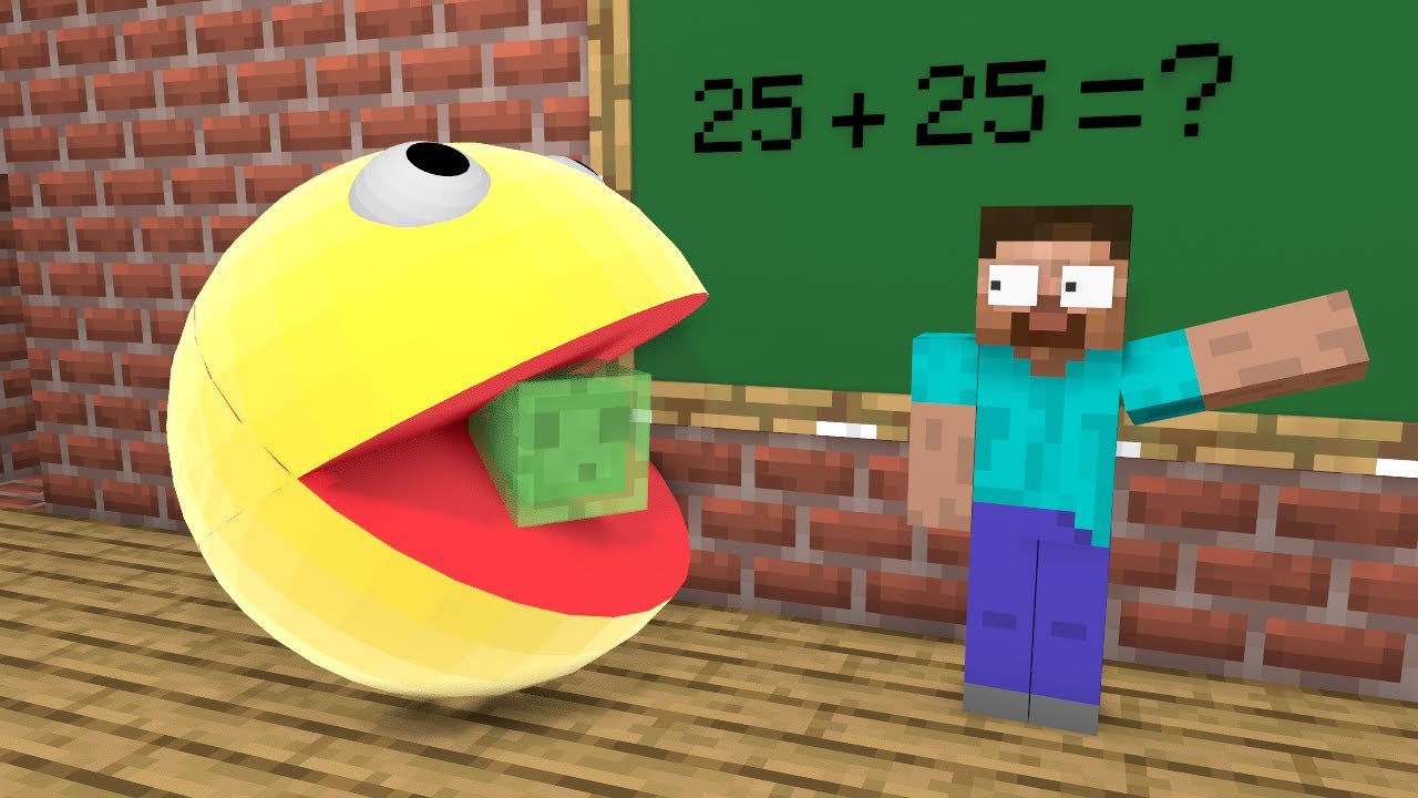 Rescue Slime from PACMAN - Funny Minecraft Animation