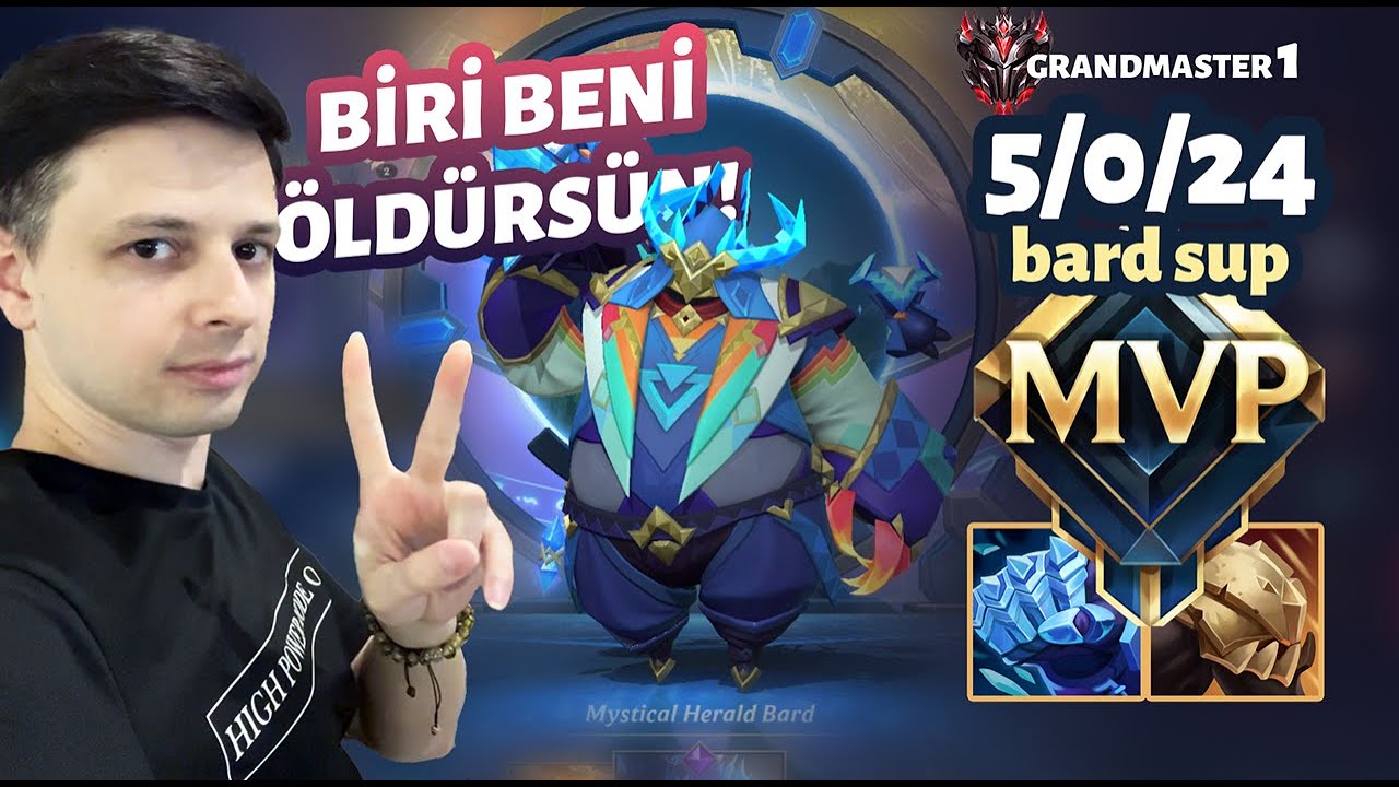 Wild Rift | Ölmeyen Bard Sup - Grandmaster 1 MVP