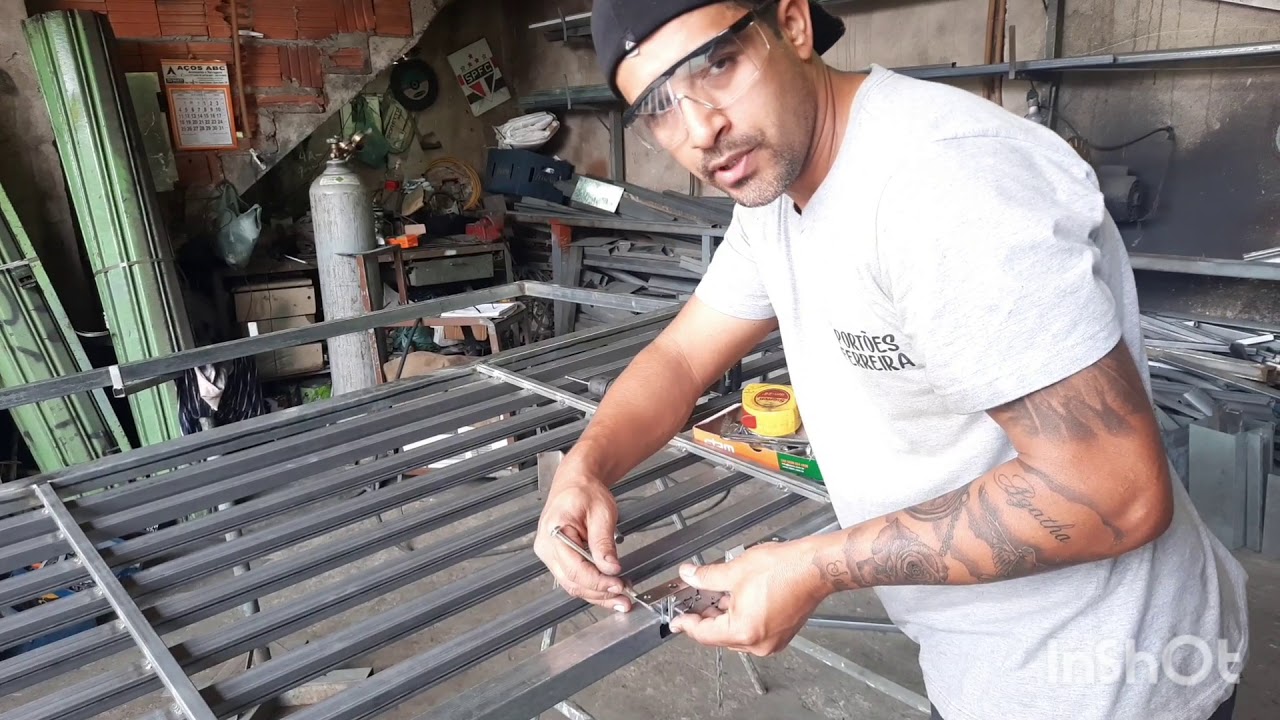 Instalando Fechadura Em Porta De Ferro