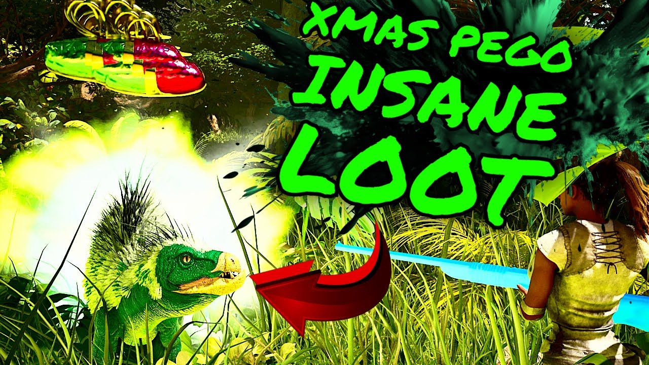 How To GET INSANE LOOT From The XMAS Pego in Ark Survival Ascended!!! LOOT FARM!!!