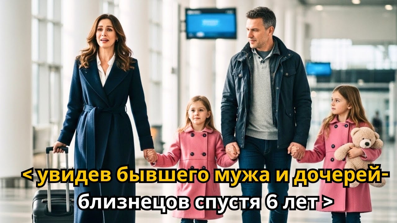 «Миллиардерша замерла в аэропорту, увидев бывшего мужа и дочерей-близнецов спустя 6 лет»