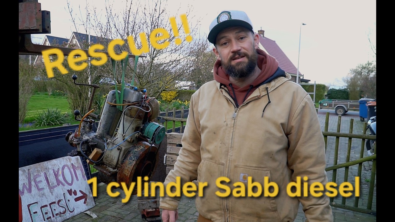 1cylinder Sabb diesel engine Rescue ep33