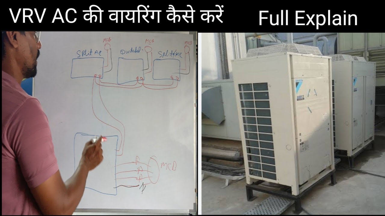 How to wire VRV AC || How to Wire VRV AC || VRF AC | #airconditioner #airconditioning