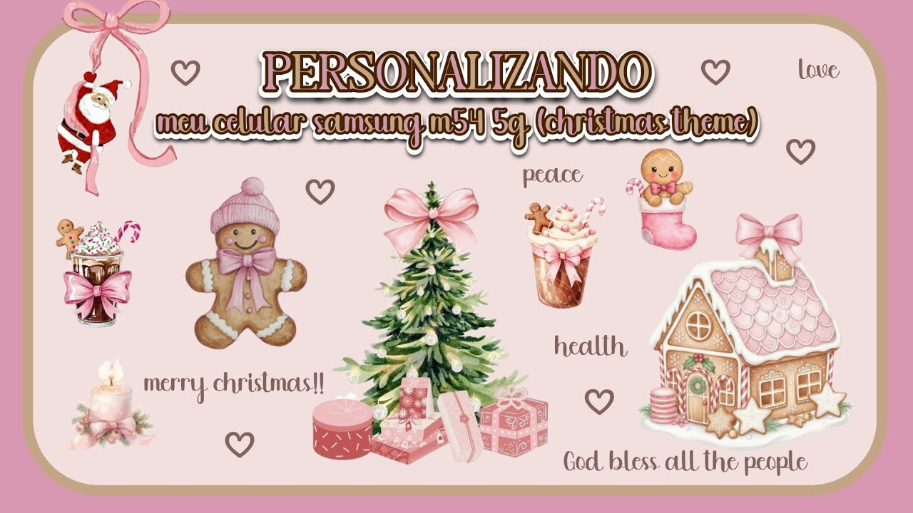 ❆ㅤpersonalizando meu celular samsung m54 5g (christmas theme)