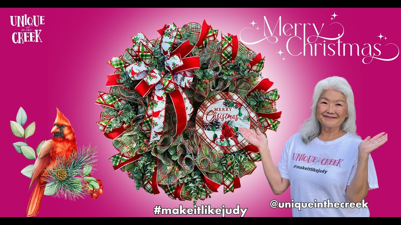 Create A Stunning Cardinal Wreath With Uitc Ring Board - Diy Tutorial!