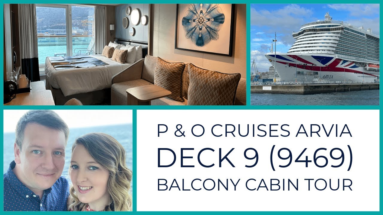P & O Cruises Arvia Balcony Cabin Tour (9469) Arvia