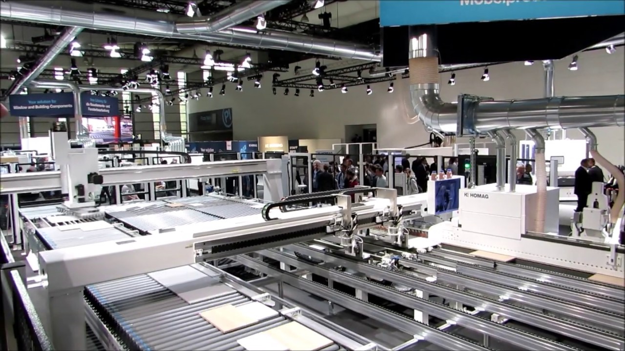 Кромкооблицовочная линия Homag на выставке Ligna 2019
