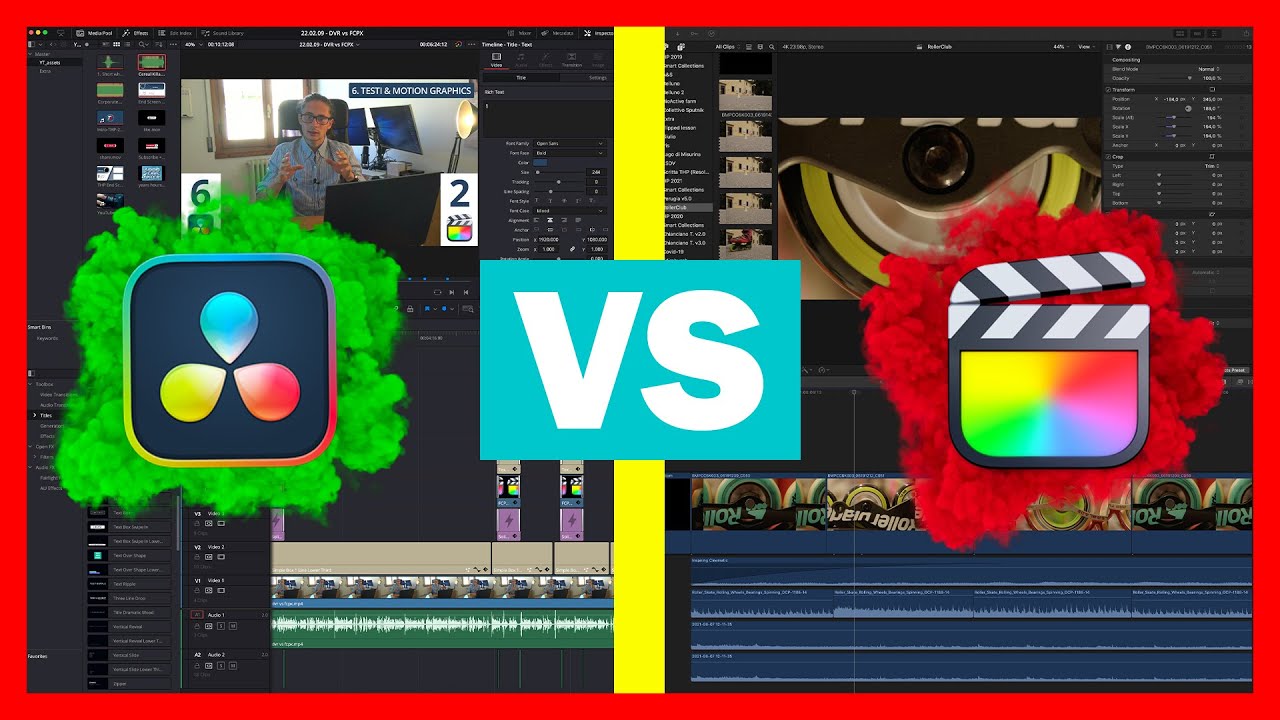 DAVINCI RESOLVE vs FINAL CUT PRO X - Quale è il MIGLIORE software di MONTAGGIO VIDEO?