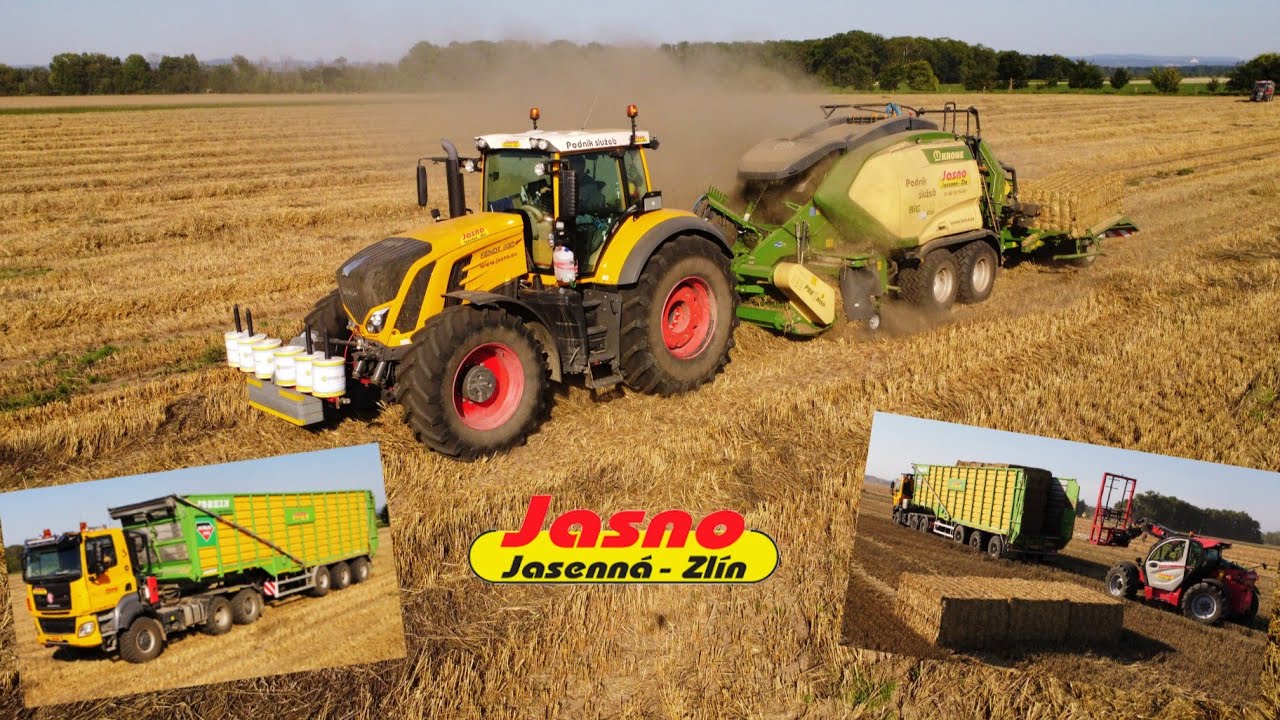 Lisování a odvoz slámy 2023 | 2x Tatra Phoenix 6x6 + Joskin |Fendt 933 Vario + Krone | JASNO TEAM