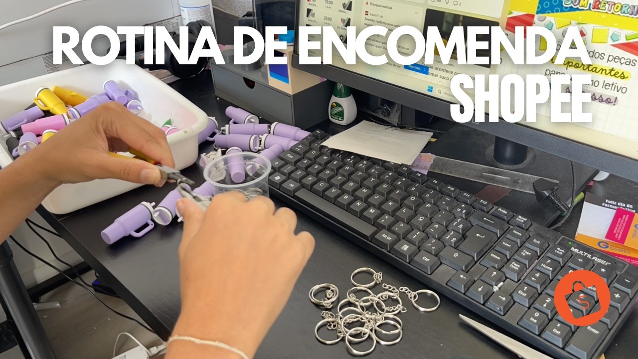 Como é minha rotina empreendendo com papelaria criativa e impressão 3D (Shopee)
