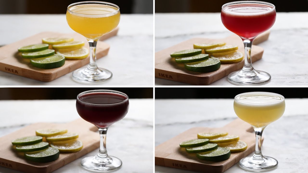 3-Ingredient Cocktails 4 Ways
