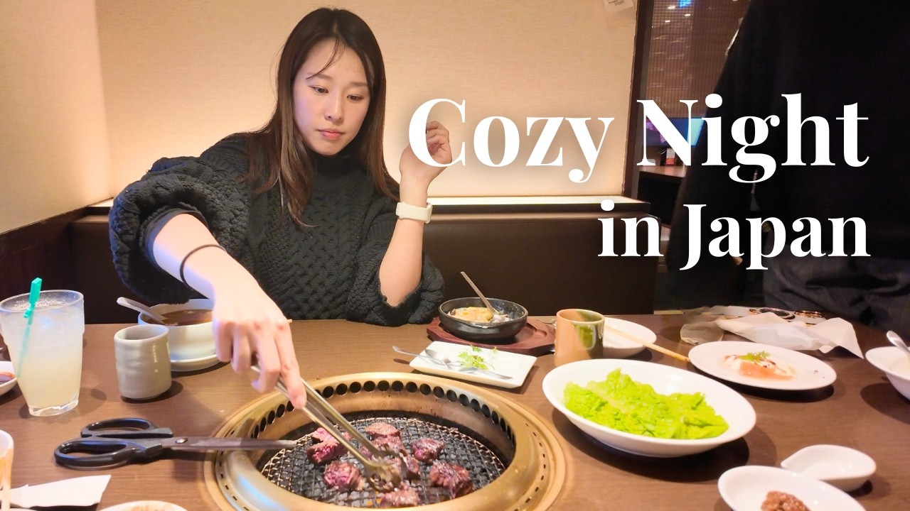 Day Off in Japan | Cafe,Yakiniku & Cozy Night at Home