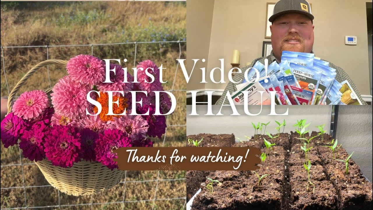 Seed Haul and Tomato planting! First YouTube video!