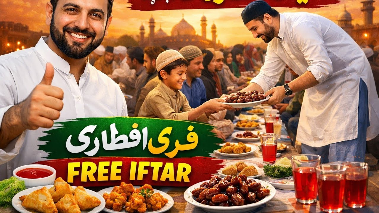 Ramzan 2026 Free Aftr & Sehri | Rode Full Rush Free Food Mela | Lahore Street Food Style Pakistan 