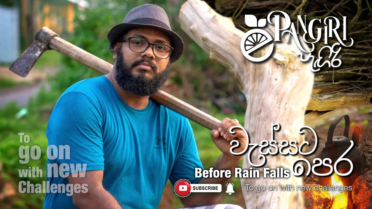 Firewood cutting / firewood shed / දර &zwnj;කැපීම / දර &zwnj;ගෙය / Pangiri
