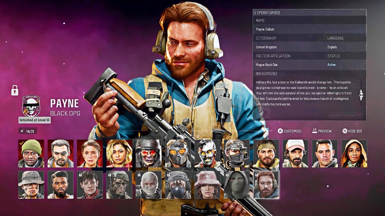 All Operators + Story Bio - Call of Duty: Black Ops 6