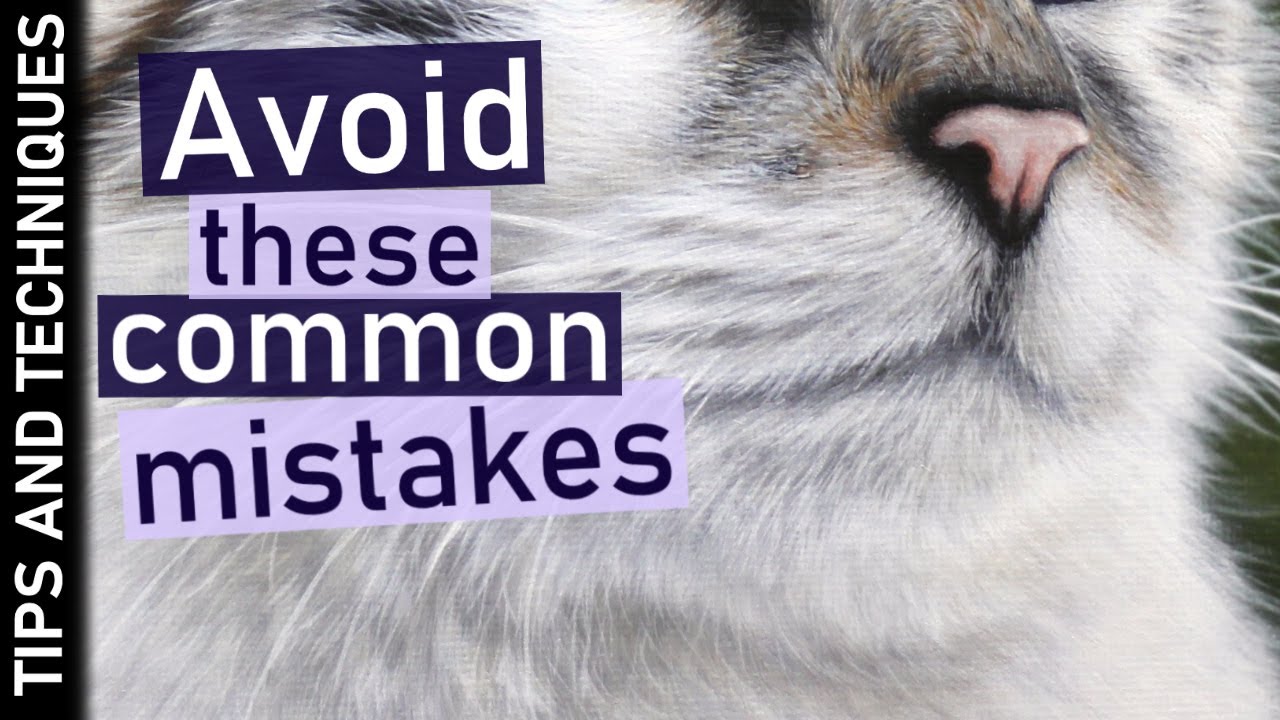 How to paint a cat nose & mouth in acrylics | A crucial process