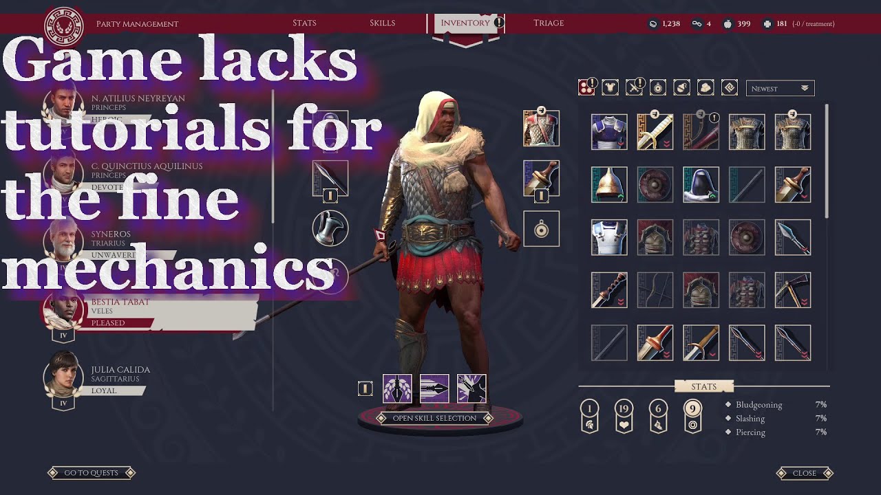 Expeditions Rome - New Player guide - Tips and tricks for Insane - Legion + Camp + Party guide