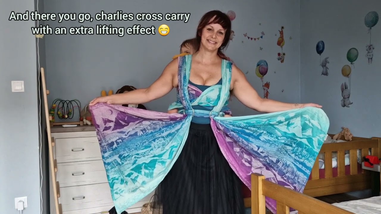 Woven wrap Fancy Finishes: Charlies Cross Carry 4 different ring finishes