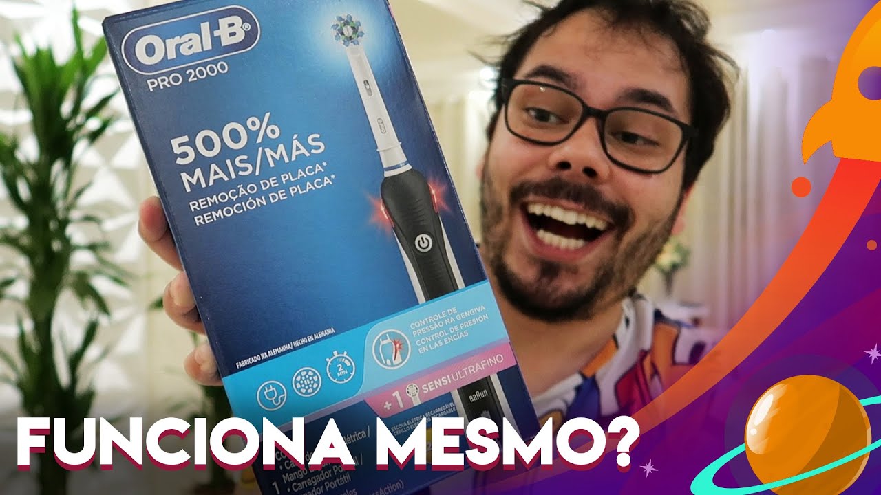 ESCOVA ELÉTRICA ORAL B PRO 2000 FUNCIONA MESMO? (UNBOXING COMPLETO E IMPRESSÕES) #284