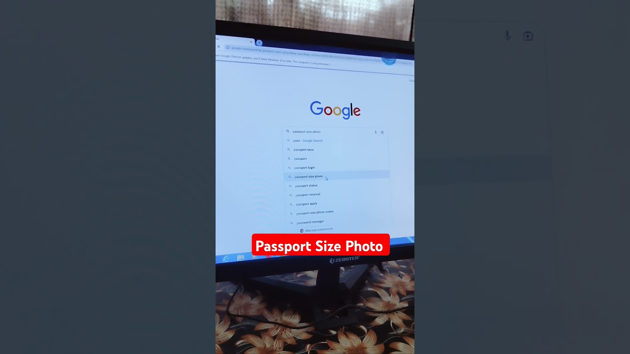 Google se Passport Size Photo kaise Banaye। #tranding #short #viralvideo