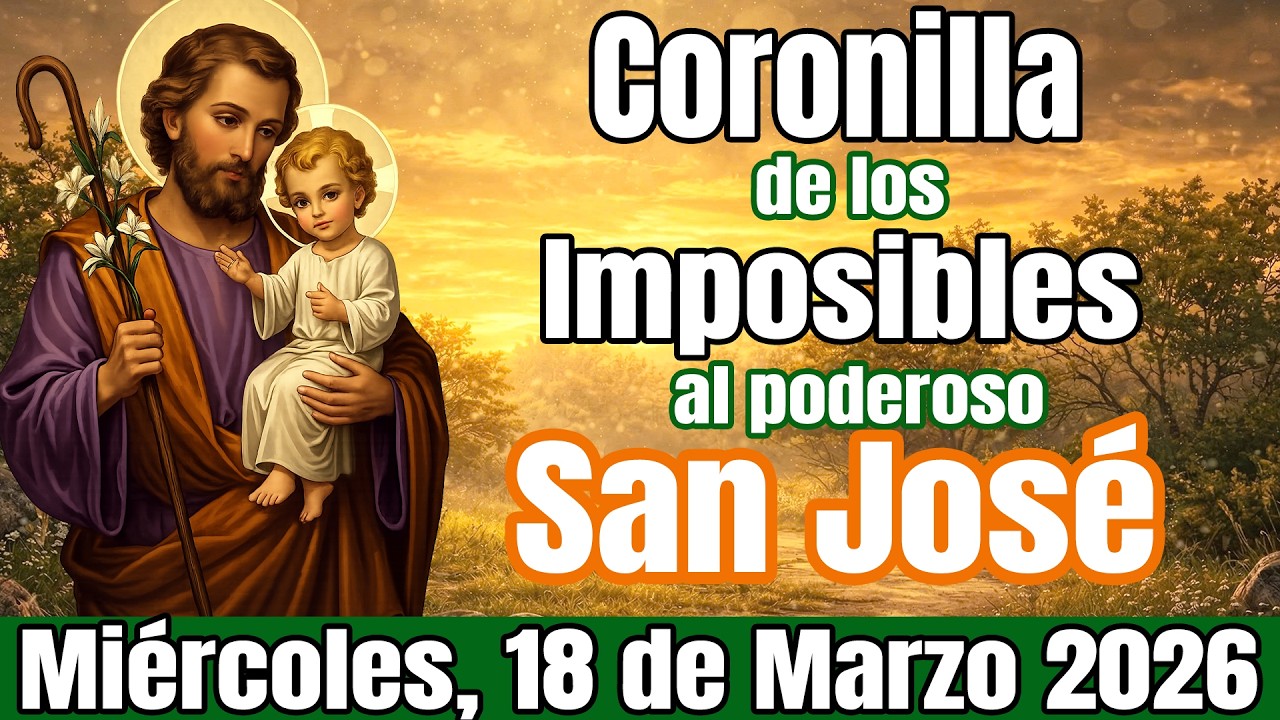 Coronilla de los Imposibles al Miércoles, 18 de Marzo 2026| GRACIA DEL ROSARIO